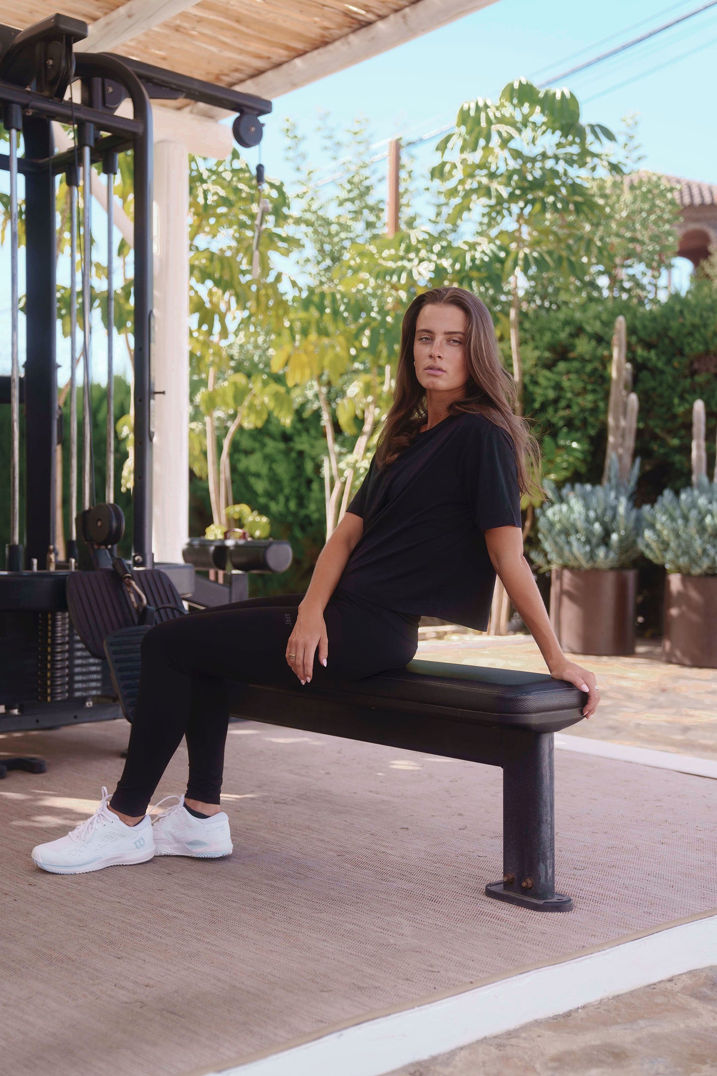 aprishield lyocell cropped tee