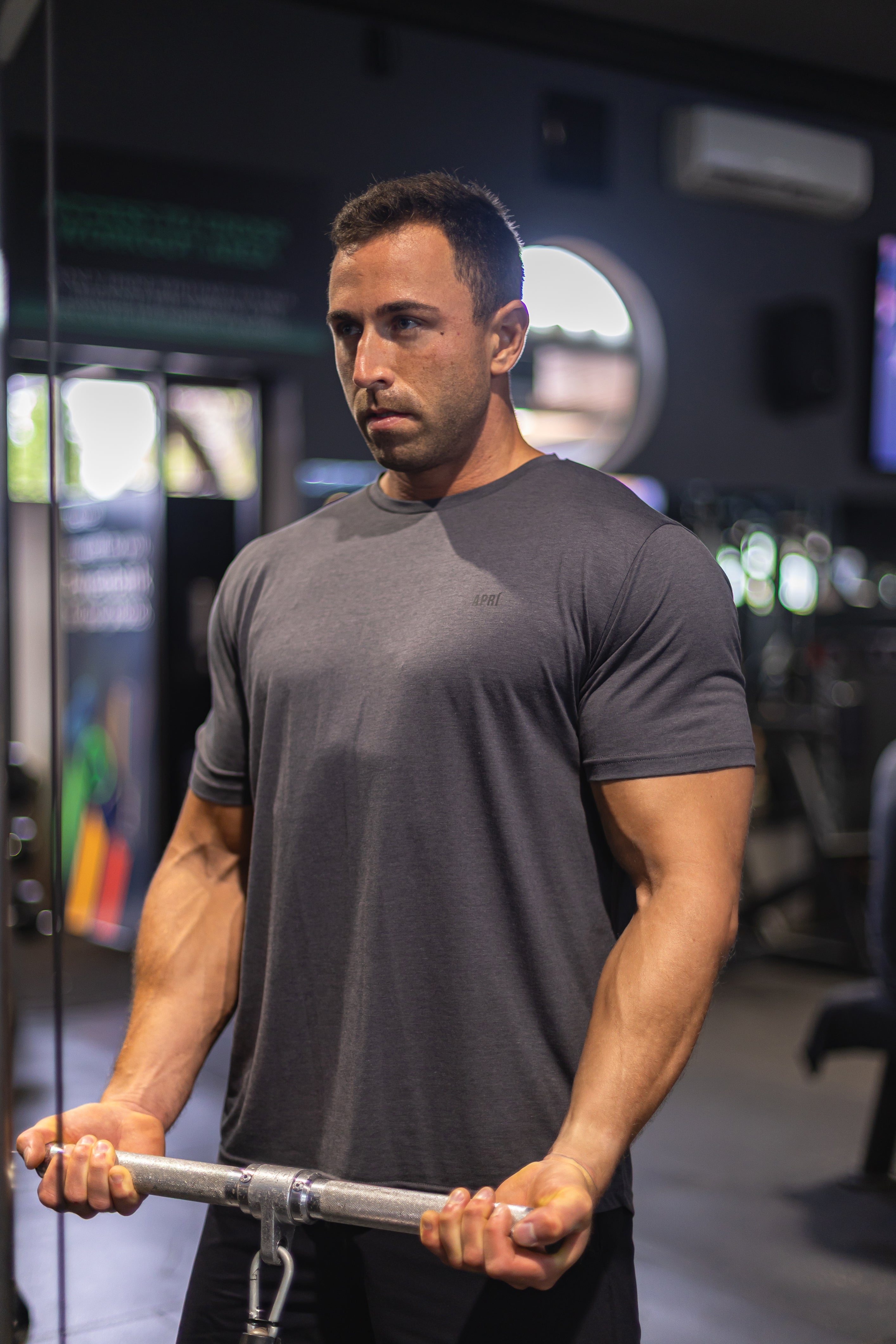Asphalt Lyocell T-shirt in the Gym