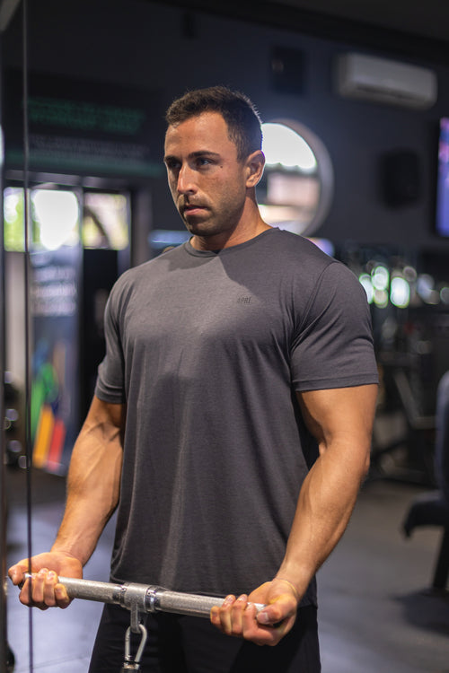 Asphalt Lyocell T-shirt in the Gym