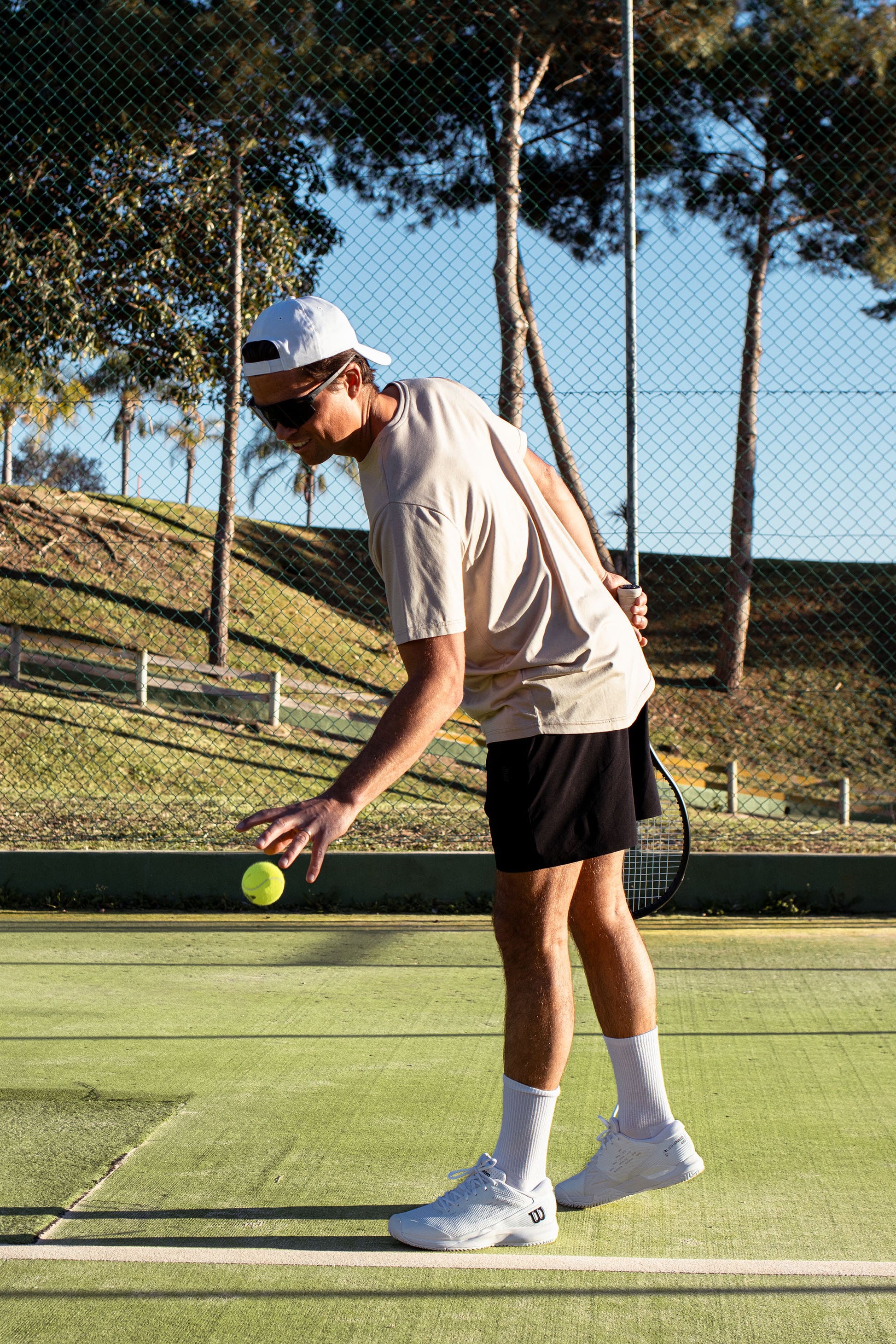 Men's Lyocell T-shirt Tennis Putty
