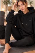 black oversied hoodie