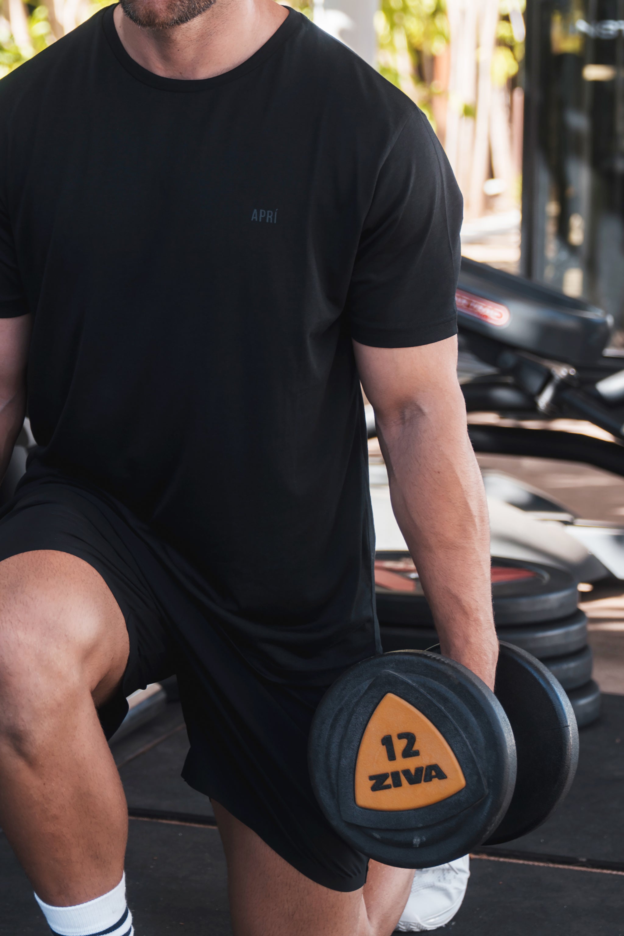 Black APRÍshield lyocell t-shirt gym