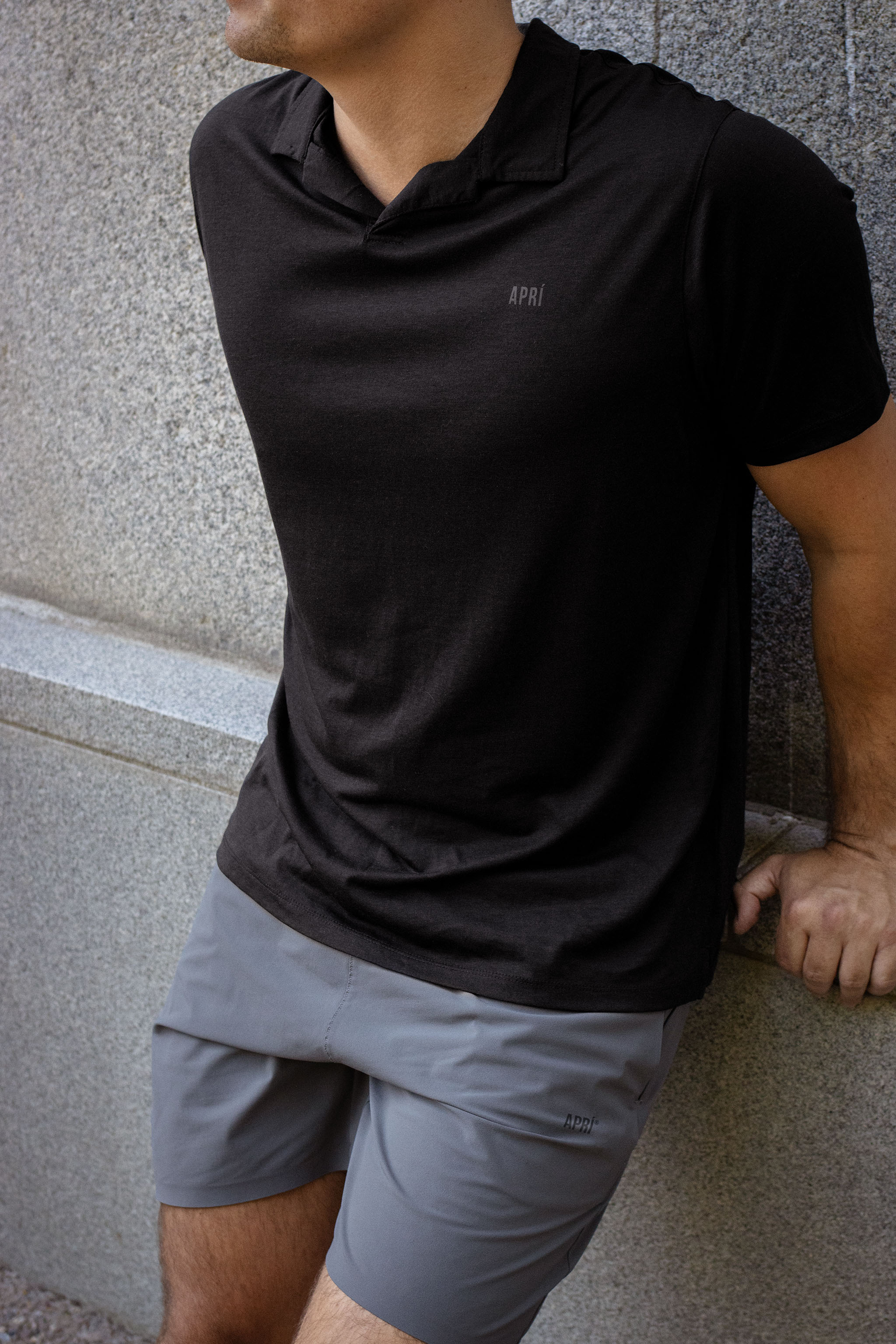 Black Lyocell SS Polo