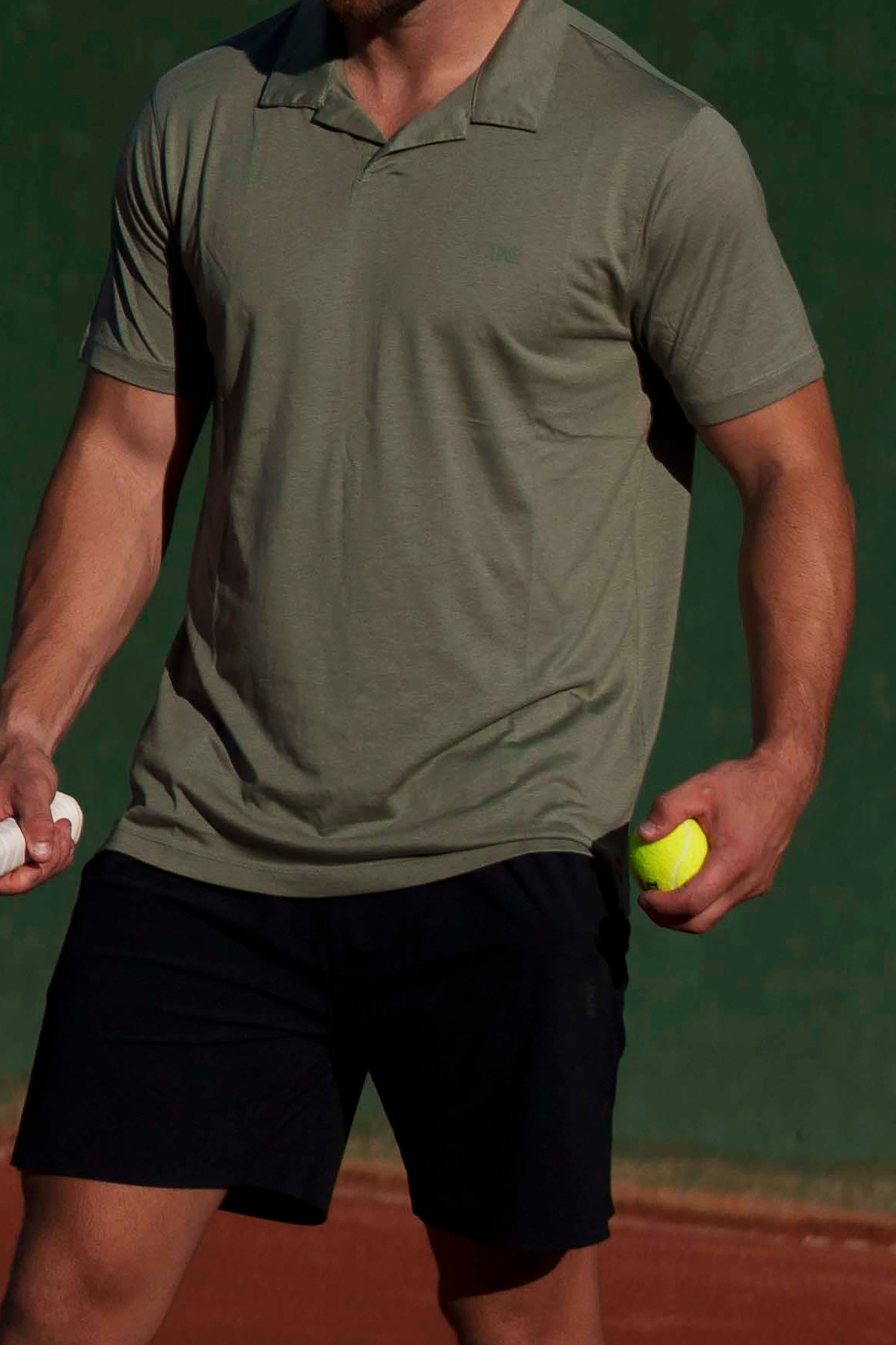 apríshield ocean green lyocell polo tennis