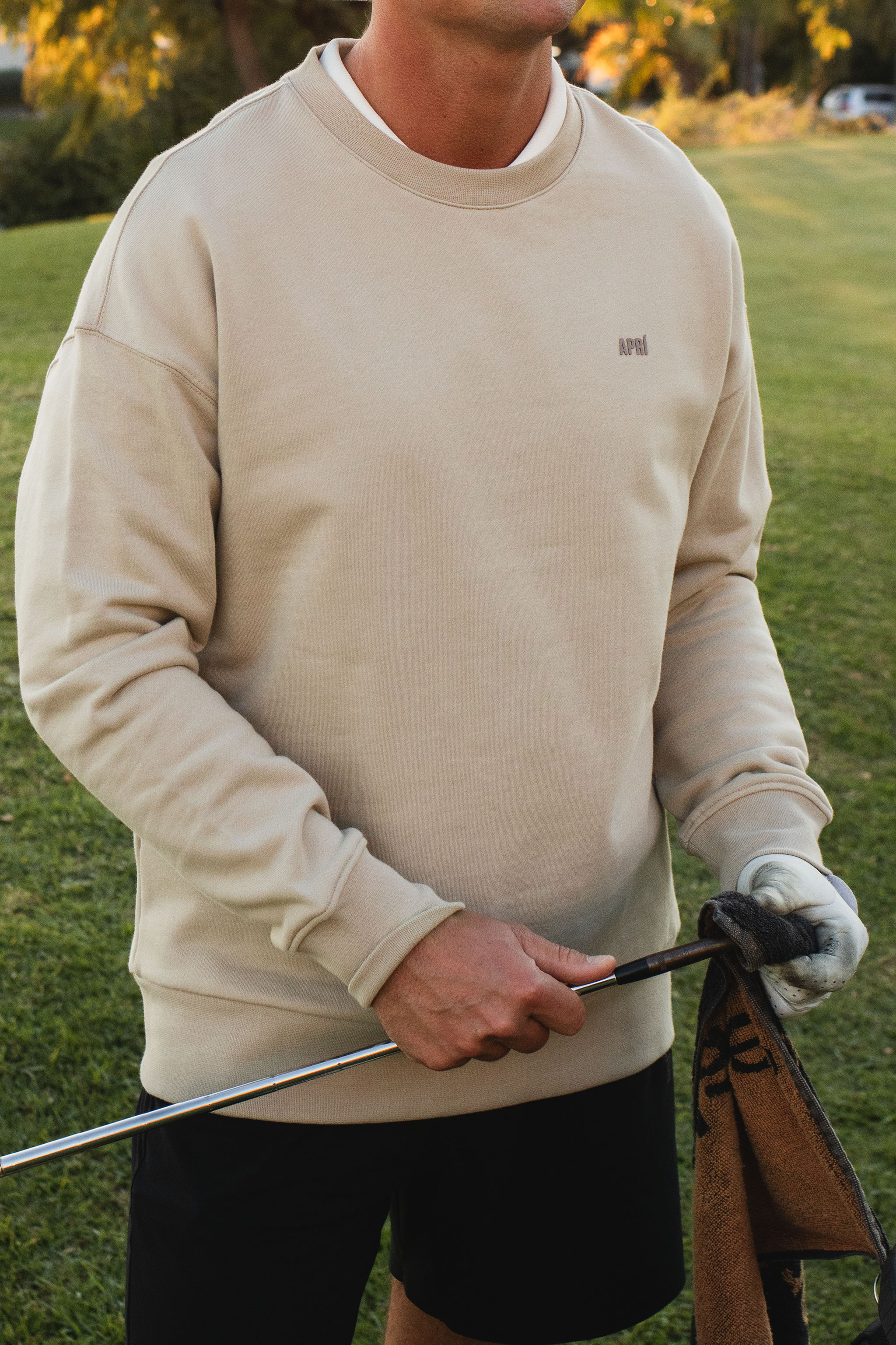 aprishield men's crew neck golf sweatshirt