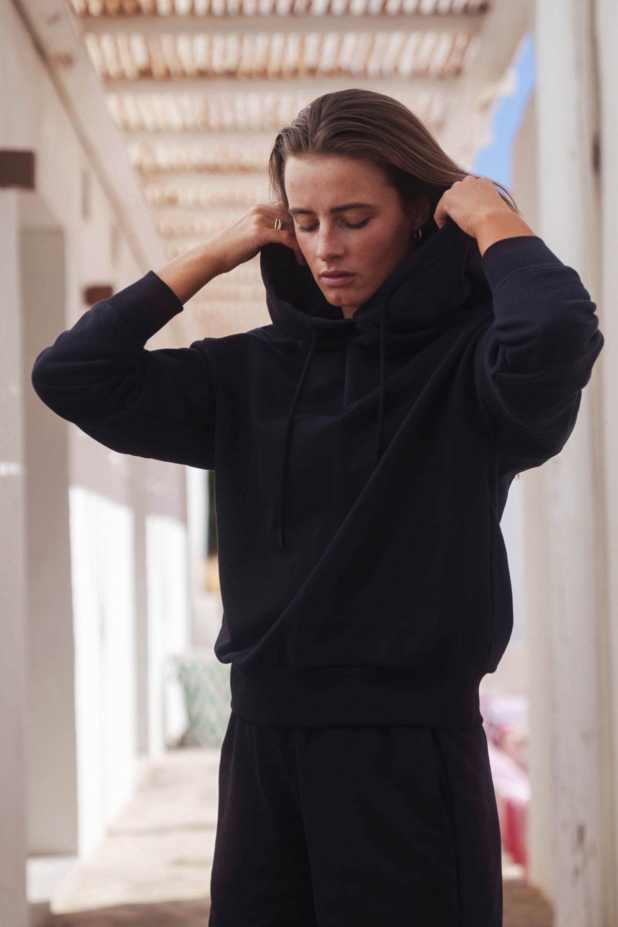 Black hoodie for women