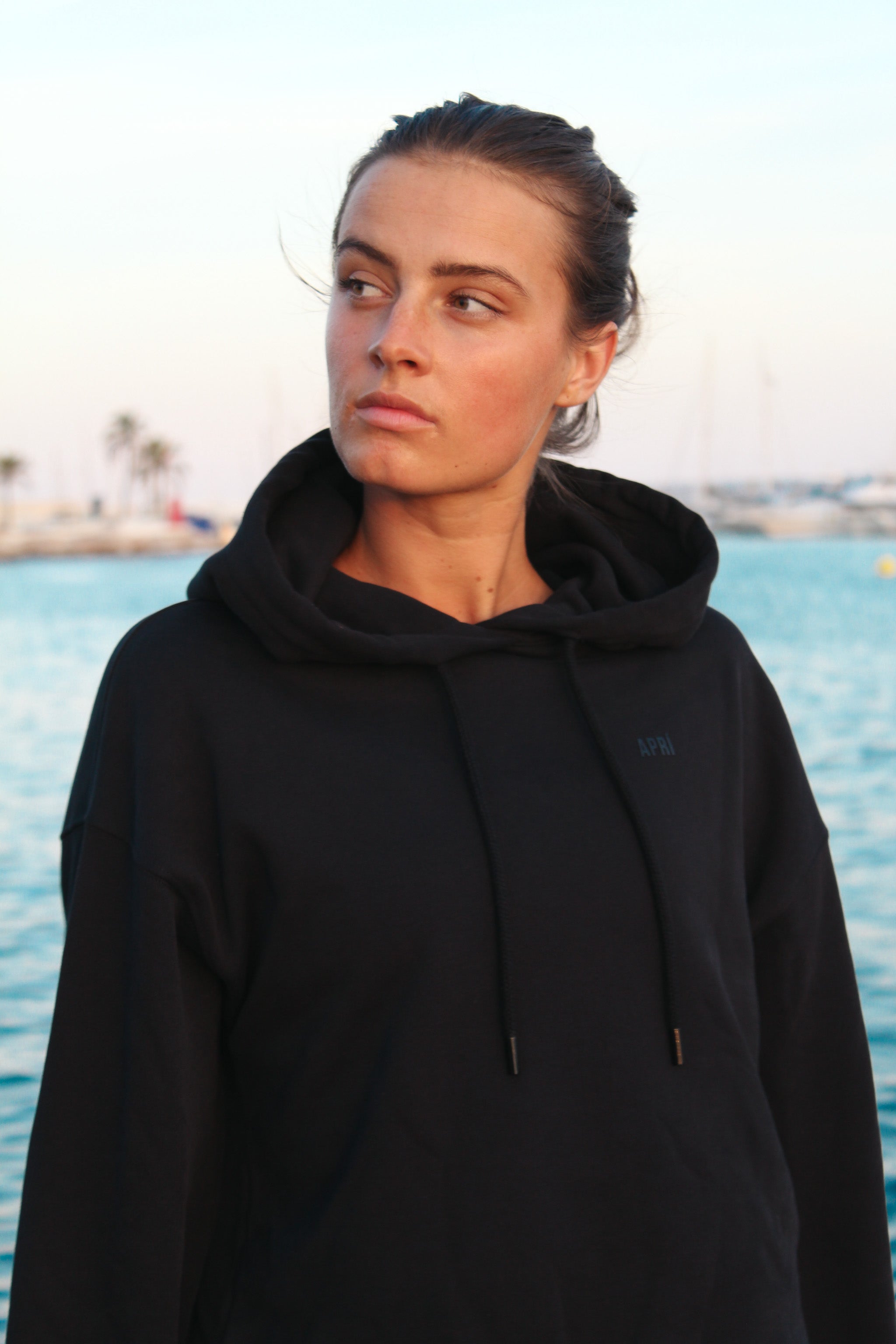 black hoodie loungewear